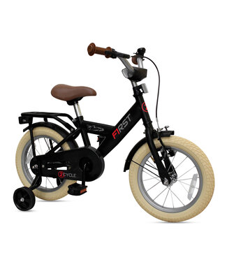 2Cycle 2Cycle First kinderfiets 14 inch (3 tot 5 jaar) voor jongens zwart- zonder zijwielen