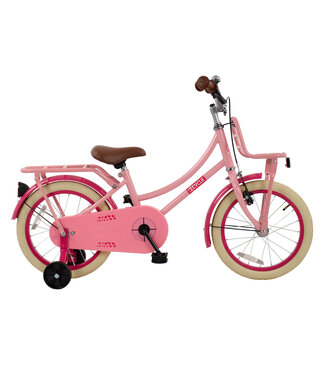 2Cycle 2Cycle Transportfiets 16 inch (4-6 jaar) Meisjesfiets Roze – Met Zijwieltjes en Voordrager