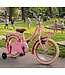 2Cycle Transportfiets 16 inch (4-6 jaar) Meisjesfiets Roze – Met Zijwieltjes en Voordrager