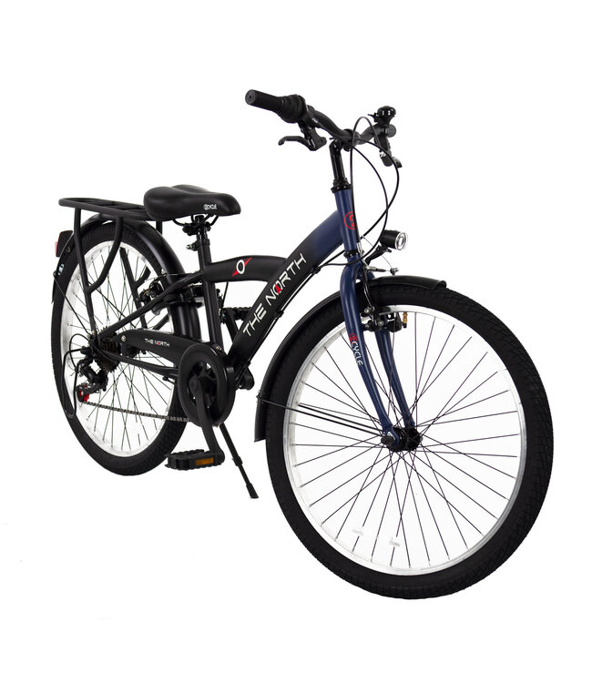 2Cycle The North kinderfiets 24 inch (8 tot 10 jaar) 6-speed voor jongens blauw  - 2e