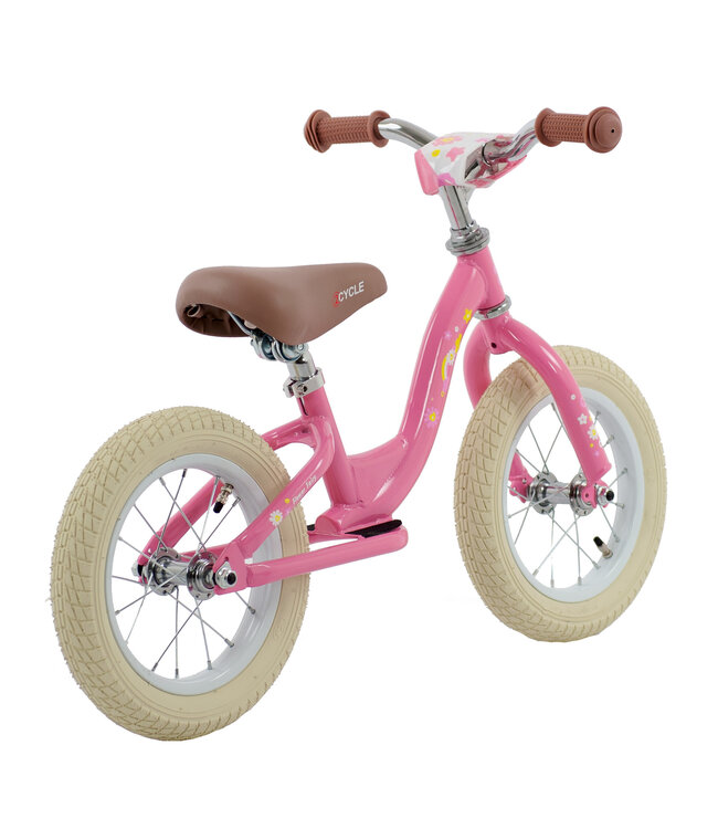 2Cycle - Loopfiets - First - Luchtbanden - Roze- Loopfiets 2 jaar - Balance bike  - 2e-Kans