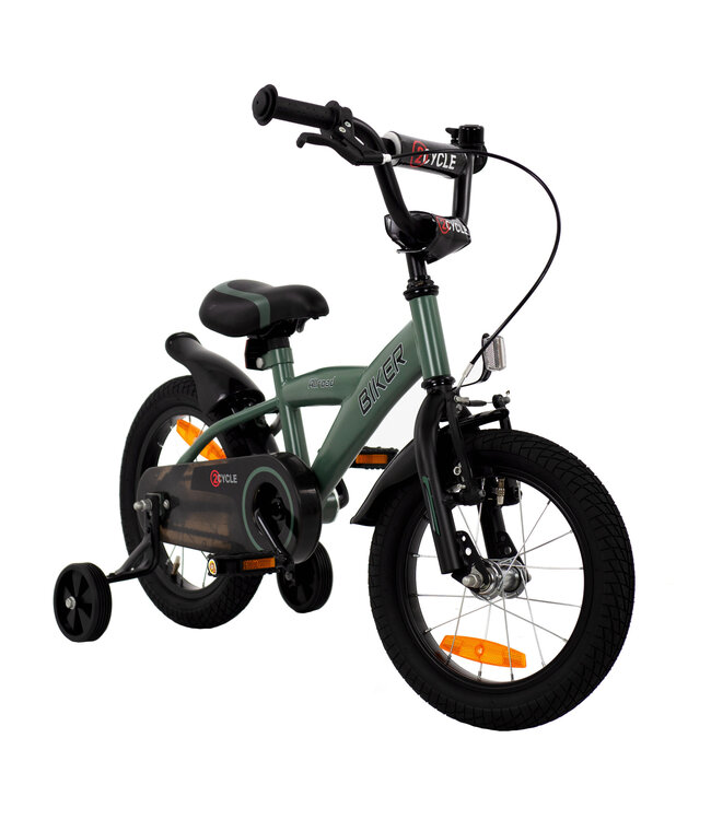 2Cycle Biker kinderfiets 14 inch (3 tot 5 jaar) voor jongens Groen - 2e