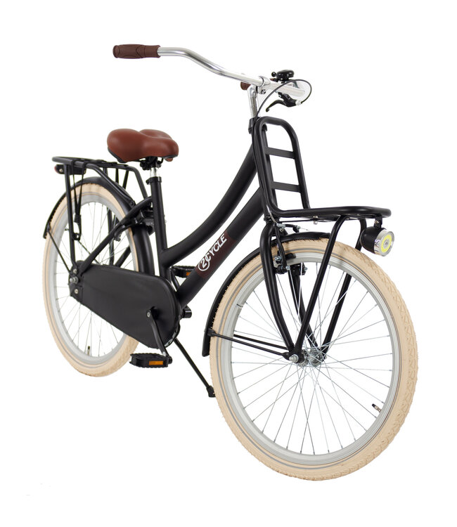 2Cycle Premium Transportfiets 3-Speed kinderfiets 24 inch (8 tot 10 jaar) voor Meisjes Zwart