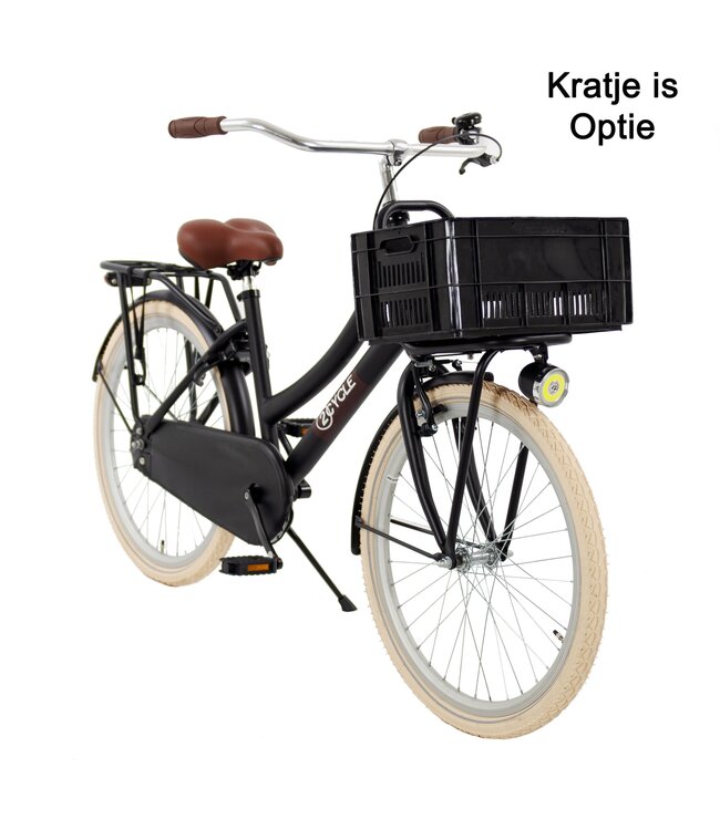 2Cycle Premium Transportfiets kinderfiets 26 inch (10 tot 12 jaar) voor Meisjes Zwart