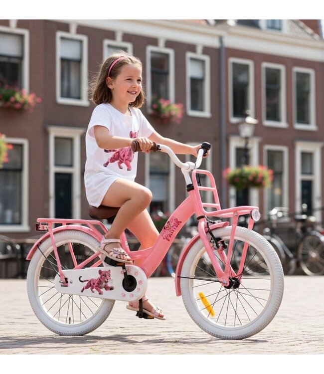 2Cycle Roze Panter - 18 inch (5 tot 7 jaar) - Kinderfiets - Roze - 2e