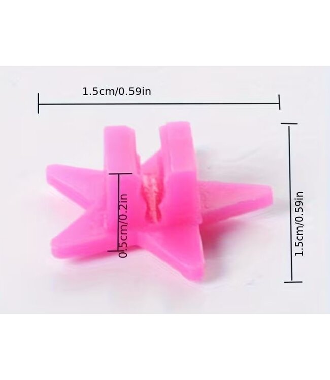 Spaak-kralen 35 delig - Fluoriserend - Multi-Color