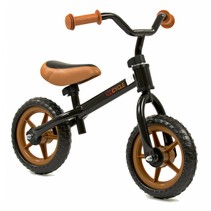 2Cycle Loopfiets - Zwart-Bruin - Balance bike - Speelgoed