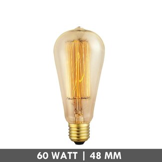 Kooldraadlamp Rustika klein 60 Watt helder E27