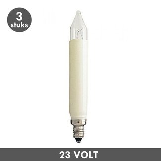 Schachtkaars helder E10 3 Watt 23 Volt