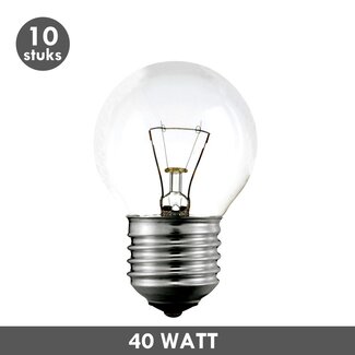 Kogellamp 40 Watt helder E27 10x