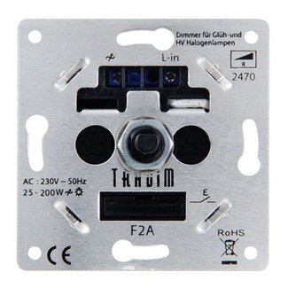 Tradim 2470EXOP gloeilamp en halogeendimmer 25-200 Watt