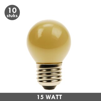 Kogellamp 15 Watt flame E27 10x