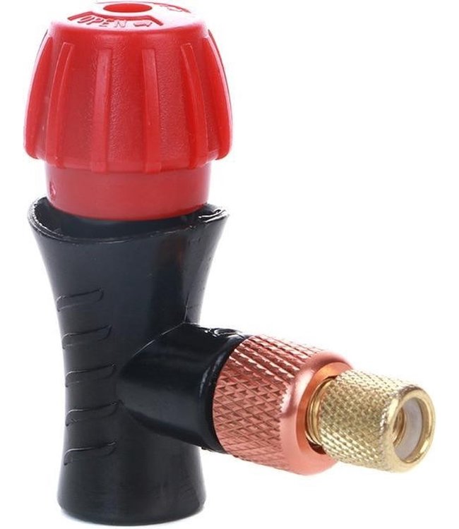 Co2 Cykelpumpe | Co2-adapter | Co2 pumpehoved justerbar | Mini-cykelpumpe - til 16gr / 32gr co2 patroner