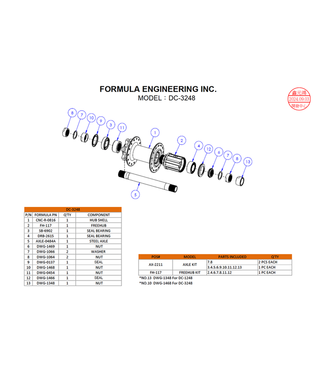 Formula FH-117 Kassettehus (inklusive end cap)