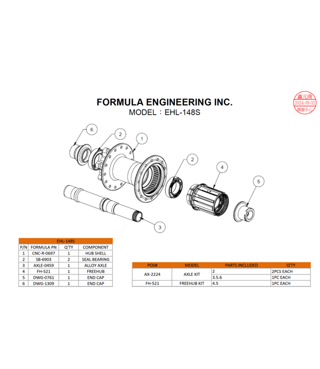 Formula FH-521 Kassettehus (inklusive end cap)