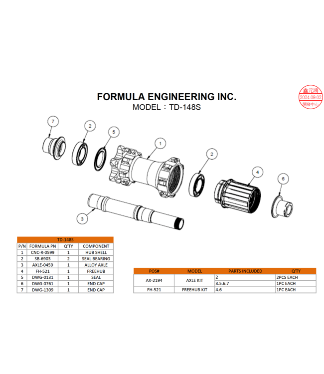 Formula FH-521 Kassettehus (inklusive end cap)
