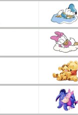 Disney Bedankje met gele tule en met baby Winnie de Poeh