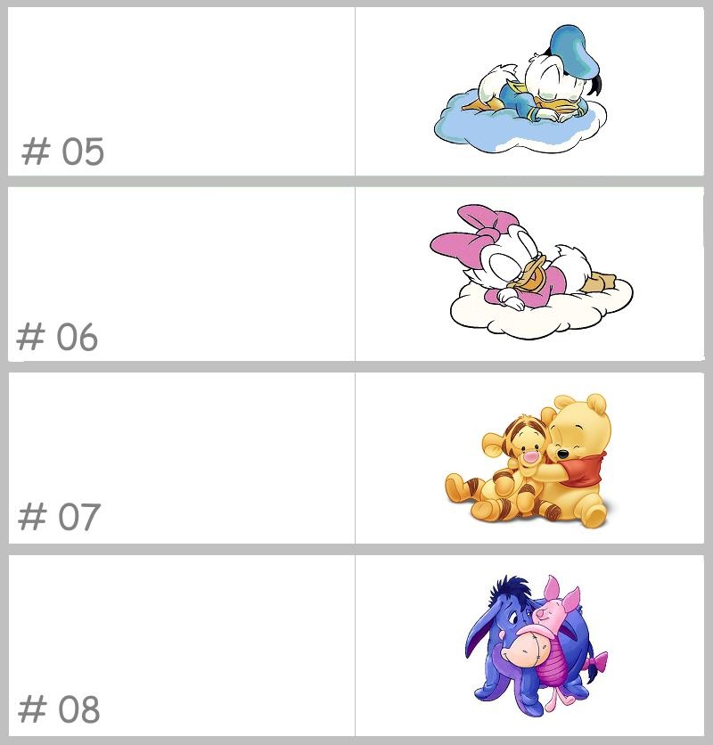 Disney Bedankje met gele tule en met baby Winnie de Poeh