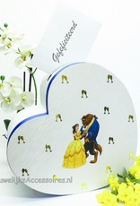 Disney Belle en het Beest hartvormige enveloppendoos