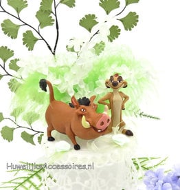 Disney Timon en Pumba bruidstaart topper