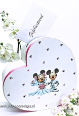 Disney Mickey en Minnie hartvormig receptie enveloppendoos