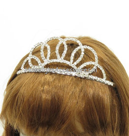 Tiara met strass steentjes