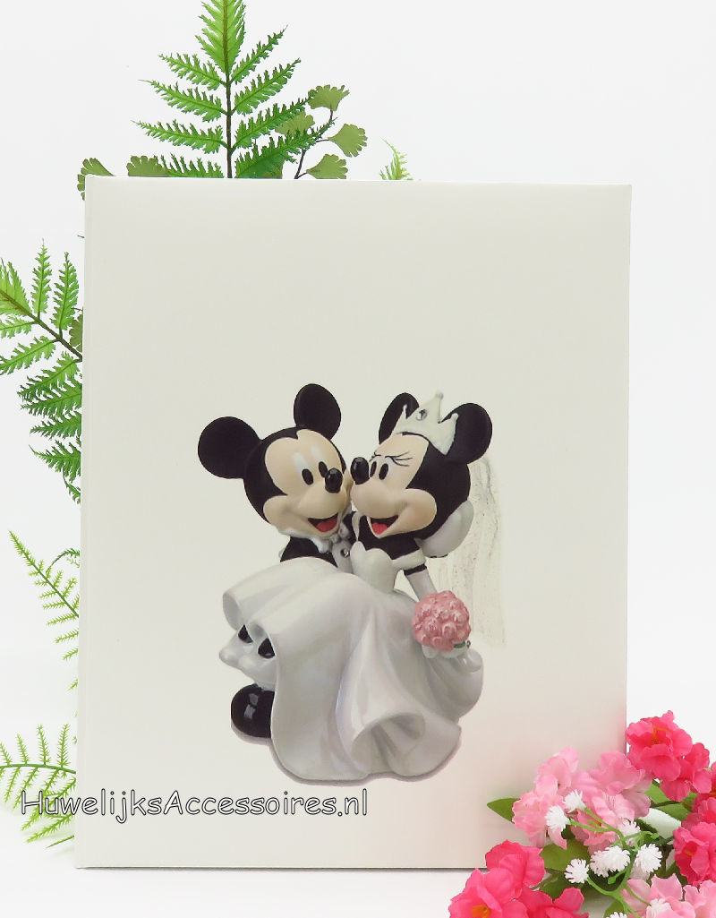 Disney Gastenboek met een afbeelding van Mickey en Minnie Mouse