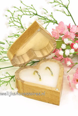 Disney Jack Skellington en Sally hartvormig trouwringen doosje