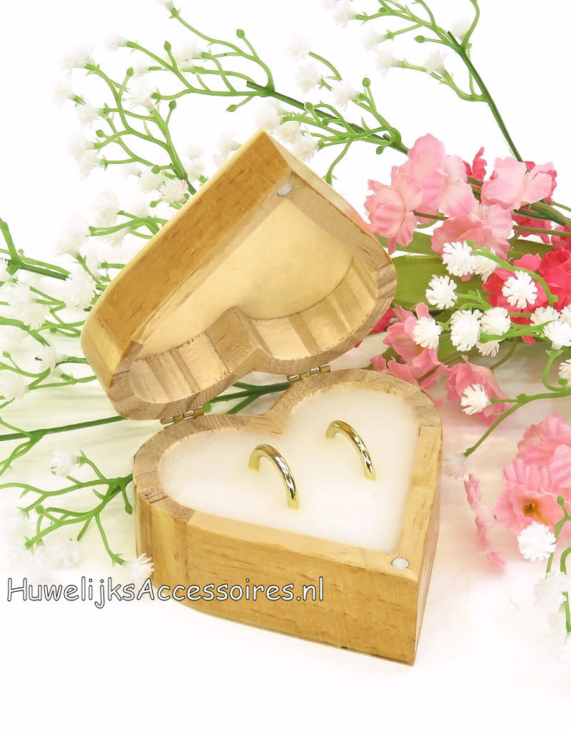 Disney Jack Skellington en Sally hartvormig trouwringen doosje