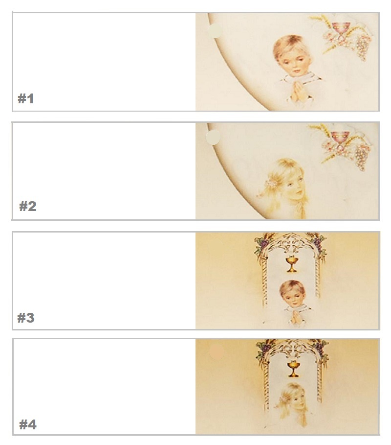 Heilige communie bedankje doosje met gouden kelk