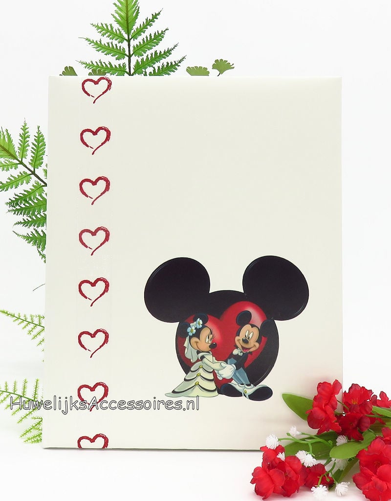 Disney Receptie gastenboek met Mickey en Minnie Mouse
