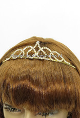 Zeer mooie goudkleurige fonkelende strass bruid tiara