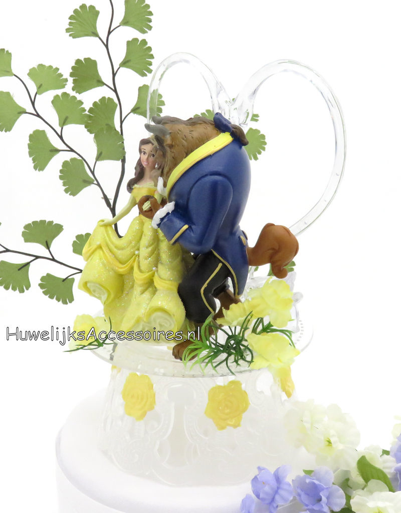 Disney Schitterende Disney taarttopper met Belle en het Beest