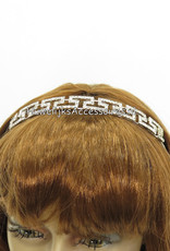 Bruid zilver gekleurd strass stenen diadeem