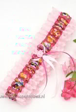 Disney Disney Prinsessen bruids kousenband met roze kant