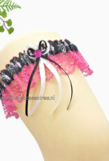 Disney Disney kousenband met Ursula, Cruella en Maleficent met fuchsia kant