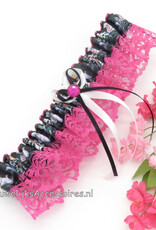 Disney Disney kousenband met Ursula, Cruella en Maleficent met fuchsia kant