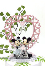 Disney Schitterende Disney taarttopper van Mickey en Minnie Mouse