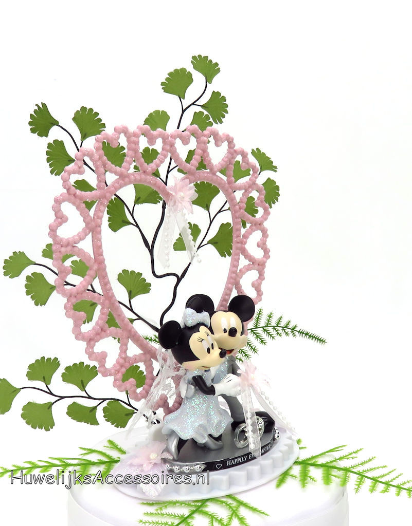 Disney Schitterende Disney taarttopper van Mickey en Minnie Mouse