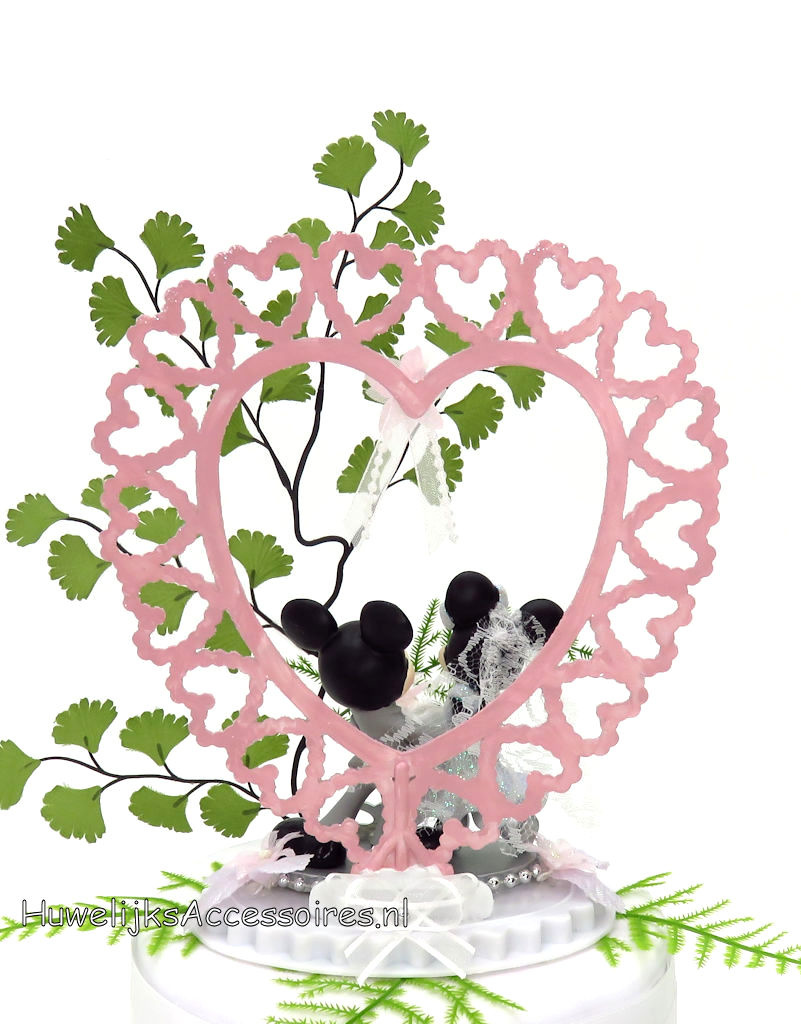 Disney Schitterende Disney taarttopper van Mickey en Minnie Mouse