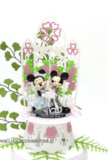 Disney Schitterende Disney taarttopper van Mickey en Minnie Mouse