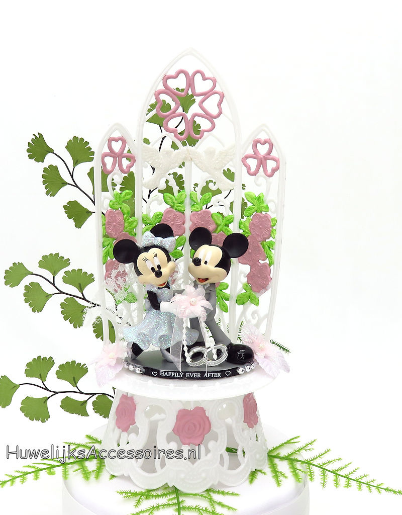 Disney Schitterende Disney taarttopper van Mickey en Minnie Mouse