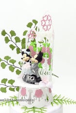 Disney Schitterende Disney taarttopper van Mickey en Minnie Mouse