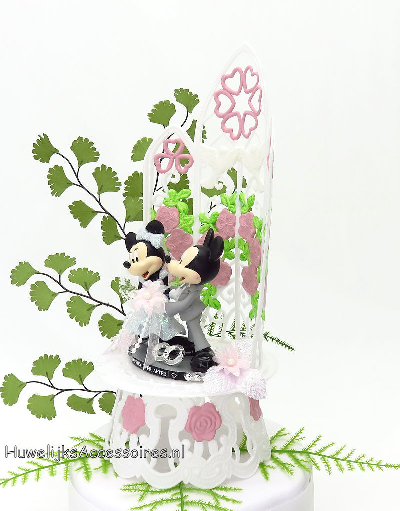 Disney Schitterende Disney taarttopper van Mickey en Minnie Mouse