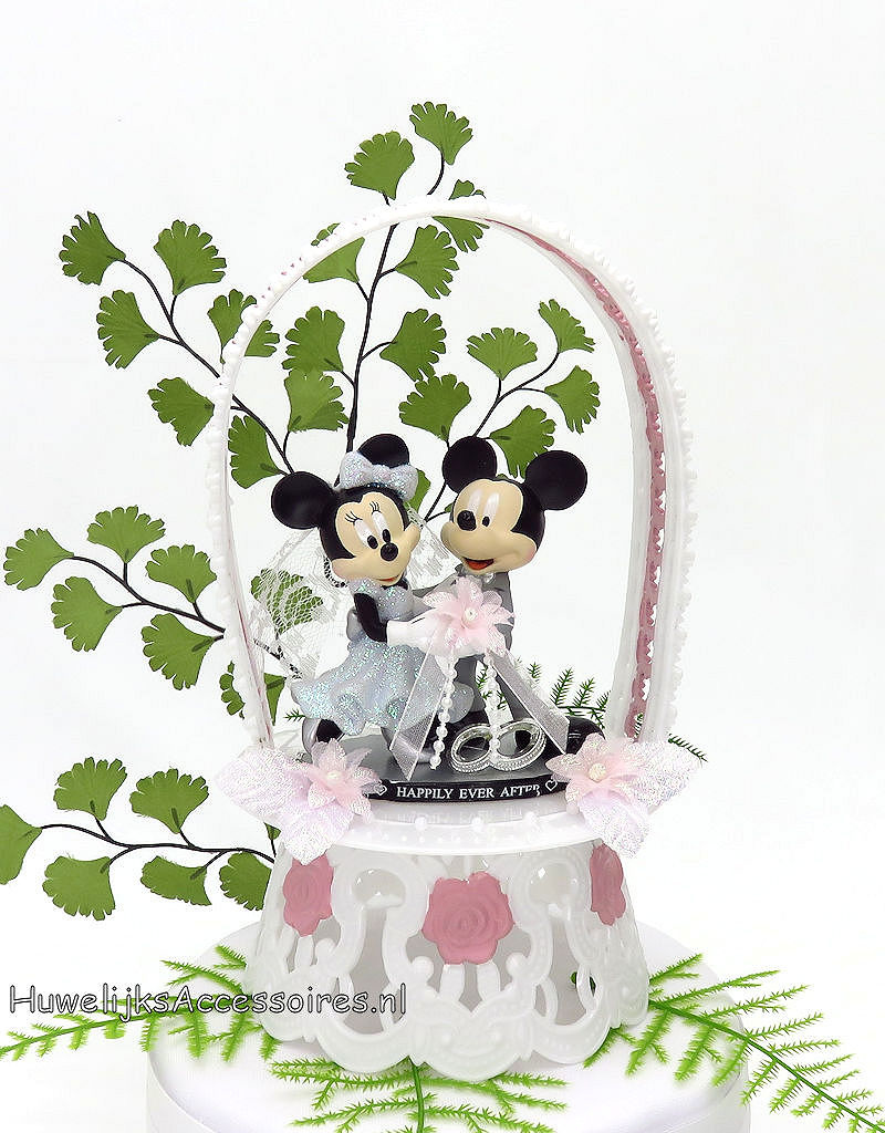 Disney Disney Mickey en Minnie huwelijk taarttopper