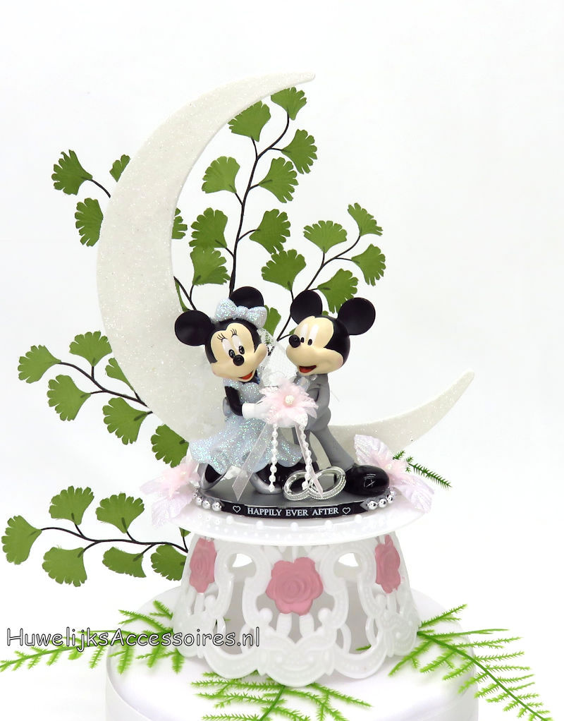 Disney Romantische Disney Mickey & Minnie bruidstaart topper