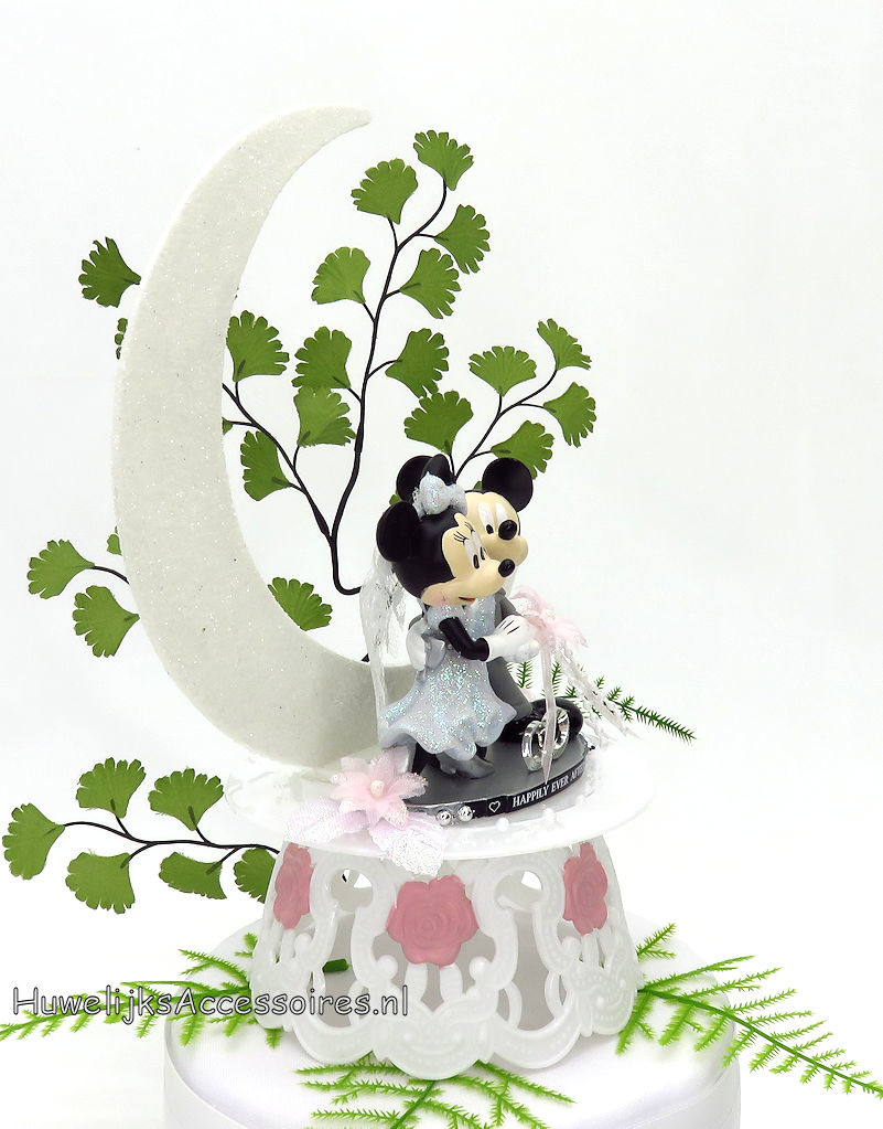 Disney Romantische Disney Mickey & Minnie bruidstaart topper