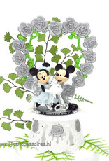 Disney  Schitterende Disney Mickey en Minnie bruiloft taarttopper