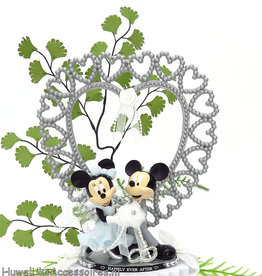 Disney Schitterende Disney taarttopper van Mickey met Minnie Mouse