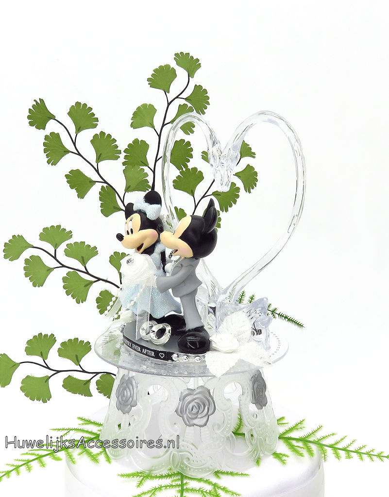 Disney Super mooie Disney Mickey en Minnie bruiloft taarttopper